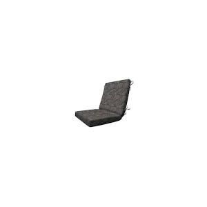 ESSENTIALS Outdoor Essentials Dining Chair Cushion, 20 x 41, Zaire Black Cushion for Patio Furniture