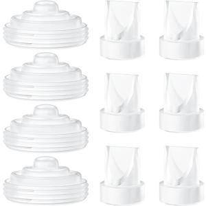 10PCS Breast Pump Parts Compatible with Momcozy M5 Replacement to M5 Silicone Diaphragms Duckbill Valves, Not Original Mom Cozy Pump Parts Accessories