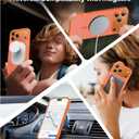 Magnetic for iPhone 17 Pro Case,[Anti-Slip][Compatible with MagSafe][Military Grade Drop Protection] Shockproof Protective Translucent Matte Phone Case for iPhone 17 Pro Case,Orange