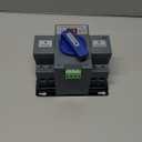 110V Dual Power Automatic Transfer Switch Dual Power Generator Changeover Switch 50HZ/60HZ (2P 63A Blue)