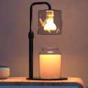 Candle Warmer Lamp with Timer Dimmer, with 2 Bulbs,Adjustable Height,Mothers Day Gifts for Mom,Birthday Gifts for Women,for Yankee Jars,for Room Home Decor (Black)