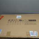 VECELO Coffee Table with 2-Tier Storage Shelf X-Frame for Living Room, Office Industrial Style,Easy Assembly, 39 inch Gold