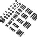WALI Universal TV Mounting Hardware Kit Set Includes M4 M5 M6 M8 TV Screws and Spacer Fit Most TVs up to 80 inch (UVSP), Black
