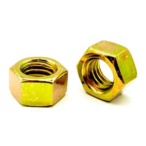 (50 Pieces) 1/2"-13 Grade 8 Finished Hex Nuts Zinc Yellow