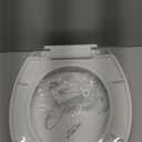 Toilet Seat Round Soft Close16.5'', Toilet Lid Slow Close Quiet No Slam, Easy Installation & ReleaseSafe PP Material Easy Clean, Comfortable Ergonomic Design, 2 Years Support, White Plastic