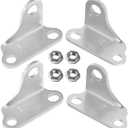 10mm Ball Stud Mounting Brackets, L Type Thickened, Pack of 4 Angled Gas Strut Spring Shock Brackets
