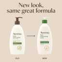 Aveeno Daily Moisturizing Body Lotion, Body Lotion for Dry Skin with Prebiotic Oat, Paraben Free, Fragrance Free, Non-Greasy, Non-Comedogenic Moisturizer, 18 FL OZ