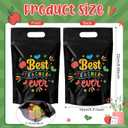 Engrowtic 100 Pcs Back to School Teacher Gift Bags Resealable First Day of School Teacher Treat Bag Bulk Thank You Goodie Pouches with Handles for Classroom Preschool Kindergarten Supplies