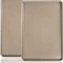 Nicunom Set of 2 Sheet Cake Pan, 11.8" x 17.5" Cookie Sheet, Nonstick Baking Sheet Pans Bakeware Toaster Oven Baking Trays Set, Perfect Cookie Sheet for Baking and Roasting, Commercial Or Home Use