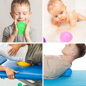 Bounce Ball, Sensory Massage Balls with Air Pump, for Stress Relief, Adult Sensory Toys & Kids Party Favors