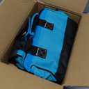 REXBETI 10-Piece Kids Tool Set with Real Hand Tools, Blue Durable Storage Bag, Children Learning Tool Kit for Home DIY and Woodworking, 6+ Years Old Birthday Gift