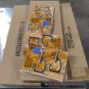 3 Glass Wall Shelfs 27" x 8" with Curve Shelf Clips