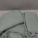 Bedsure Sage Green Oversized King Duvet Cover - 3 Pieces Prewashed Cotton-Like Extra Soft Bedding Set, Includes 1 Duvet Cover 120x98 Inches with Zipper Closure & 2 Pillow Shams, Comforter Not Included