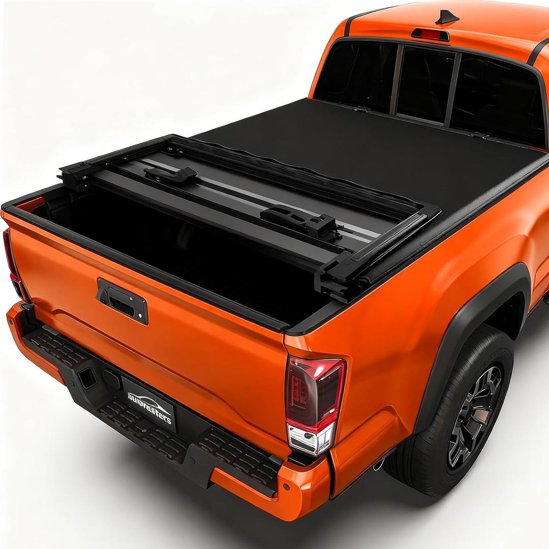 Soft Tri-fold Truck Bed Tonneau Cover for 2019-2025 Chevy Silverado/GMC Sierra 1500 New Body Style 5.8 ft (69.3") Bed, 2025 GMC Sierra 1500 Bed Cover |Not for CarbonPro Bed|