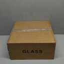 3 Pack Fixture Replacement Globe Shade, 6 Inch Diameter, E26 Base 1-5/8 Inch Fitter, Glass Globe Lampshade Cover for Pendant Wall Sconce Chandelier Vanity Light (3 Pack 6 Inch Blue Seeded Glass)