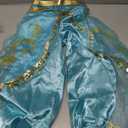 Arabian Princess Costume for Toddler Girls - with Sequin Small bag, Headband, 6-7Y