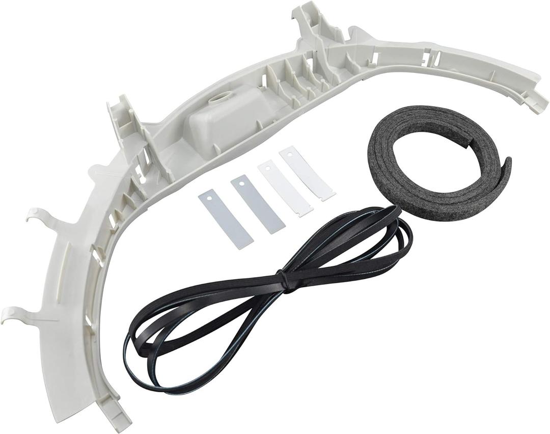 WE49X20697 Dryer Bearing Kit Compatible with GE Dryer Contains Top Bearing WE3M26 Drum Felt WE9M30 (WE09X20441) Drive Belt WE12M29 Bearing Slides WE1M1067 (WE1M481) Glide Slides WE1M504 (WE1M333)