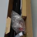 TONIAL Curtain Rod 32 to 58 Inch(2.6-4.8ft), Telescoping Splicing 3/4 Drapery Rods for Windows 20 to 53 Inch(1.7-4.4ft), Decorative Single Rod with Small Cap Finial, Black