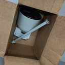 Korky Gray Toilet Plunger and Holder – Heavy Duty Compact Design – Fast Clog Removal – Easy to Clean - Made in USA