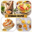 Tanlade 50 Pcs Gold Square Plastic Serving Bowls 8 oz Disposable Snack Salad Bowl Small Party Candy Bar Containers Taco Bar Serving Dishes for Buffet Chips Fruit