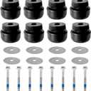 7-141 Body and Cab Mount Bushing Kit for Chevy Silverado & GMC Sierra 1500/2500 2WD/4WD 1999-2014 Body Cab Mounts with Cushion Bolts Replaces 11516868 15704260 (Black 24PCS)