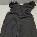 WDIRARA Girl's Ruffle Trim Wrap V Neck Cap Sleeve Cute Jumpsuit Belted Wide Leg Pants 11Y