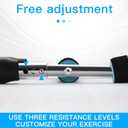 Upgraded 2-in-1 Twist Arm Exerciser Chest Exercise, Adjustable Spring Exercise Bar, Shoulder Muscle Training Fitness Equipment, Portable Spring Resistance Home Fitness Equipment.