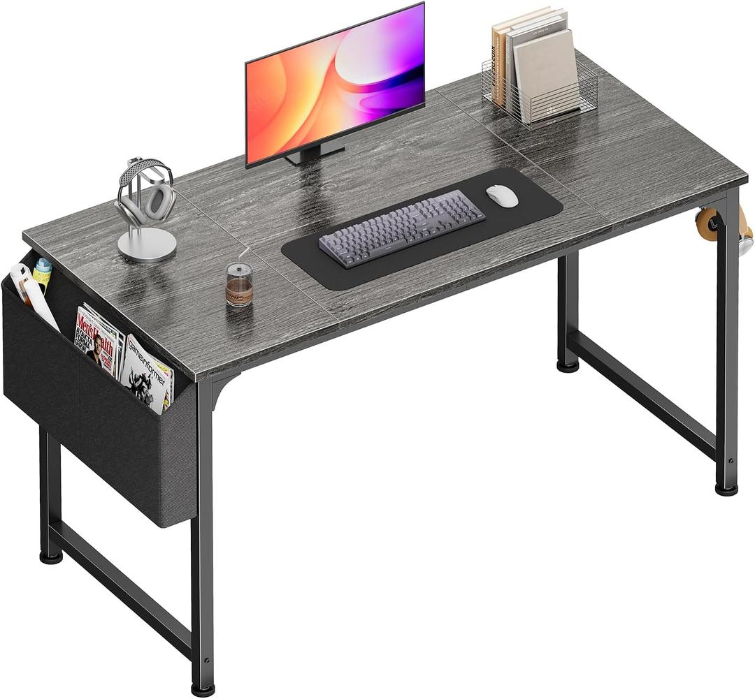 PRAISUN 47'' Computer Desk with Fabric Storage Bag