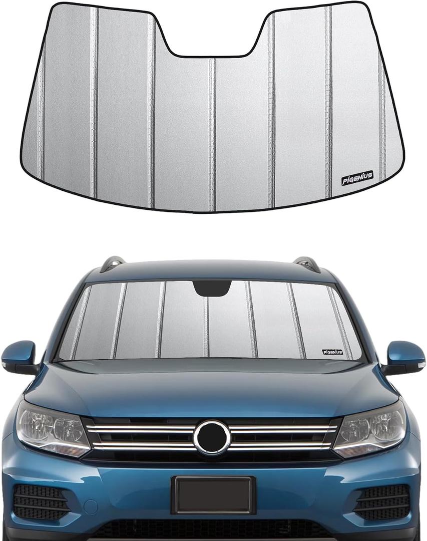 Pigenius Windshield Sunshade for Volkswagen Tiguan 2009-2017, Tiguan Limited 2018 - Safeguard