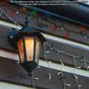 Outdoor String Lights Clips, Weatherproof Cable Hanger Hooks for Hanging Fairy Lights, Holiday Decor - Black, 50 Pack