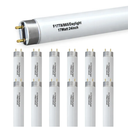 12 Pack 17W 24in T8 Bright White Fluorescent Tube, F17T8/865 6500K Daylight,2 Foot T8 Linear Fluorescent Lamp,Medium Bi-Pin (G13) Base,1350 Lumens