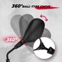 KEMIMOTO ATV Mirrors, 8MM 10MM Motorcycle Mirrors for Handlebar ATV Accessories Compatible with Scooter Snowmobile Mope, 360 Degrees Ball Type Adjustment