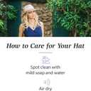 Wallaroo Women's Kristy Fedora UPF 50+ UV Protection | Wide Brim, Packable & Adjustable