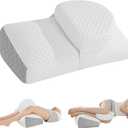 ROYALAY Adjustable Pillow for Sciatica Relief Sleeping, Memory Foam Leg Pillow for Hip Pain While Sleeping, Sciatica Pain Relief Devices for Back Knees