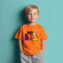 Halloween Shirts for Toddler Boys Girls Kids 2-8 Years, Unisex Pumpkin Ghost Bat Soft Cotton Short Sleeve Tee (Hey)