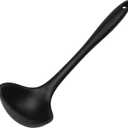 Chef Craft Premium Silicone Cooking Ladle, 11.25 inch, Black