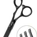 ULG Seamless Thinning Shears Professional Stainless Steel, Teflon Coated, 32-Teeth Texturizing Scissors, Precision Serrated Blades for Natural Thinning and Layering, Ideal for Stylists and Barbers
