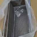 2 Tier Sliding Basket Stackable Cabinet Pull-Out Drawer Mesh Organizer for Kitchen Under Sink Storage (Silver)