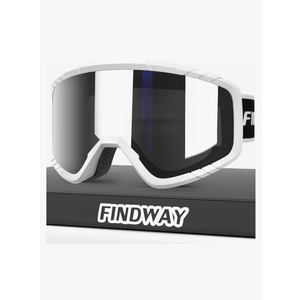 findway OTG Ski Goggles, snow/Snowboard Goggles for Men, Women Youth [Upgraded] Fit for All Helmet - Anti fog & glare & UV