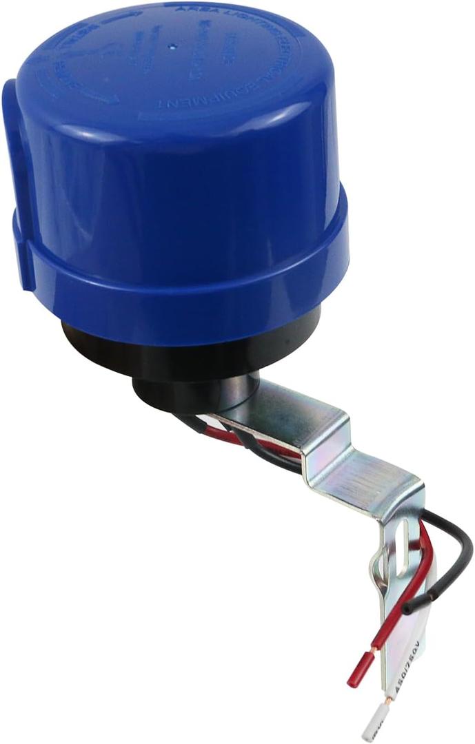 T Tulead Photocell Sensor with Base Photoelectric Sensor 105-305V, 10A Auto On Off Control Sensor