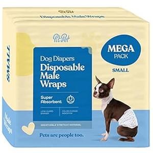 Comfortable Male Dog Diapers - 30-Pack Super Absorbent Disposable Male Dog Wraps- FlashDry Gel Technology, Wetness Indicator Doggie Diapers- Leakproof Belly Wraps for Incontinence, Excitable Urination, Small Comfortable Male Dog Diapers - 30-Pack Super Absorbent Disposable Male Dog Wraps- FlashDry Gel Technology, Wetness Indicator Doggie Diapers- Leakproof Belly Wraps for Incontinence, Excitable Urination, Small
