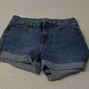 Amazon Essentials womens Mid-Rise Slim Fit 4" Denim Shorts (6, Vintage Wash)