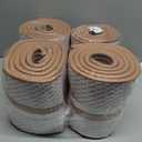 4 x Baby Proofing Wall Corner Protector,Edge Guard Corner Protector,6.56ft Thinken Soft Corner Protectors Pre-Taped Soft Rubber Foam Edge Cushion for Furniture (Brown-L, 6.56Ft x 7.8" W x 0.47" Th)