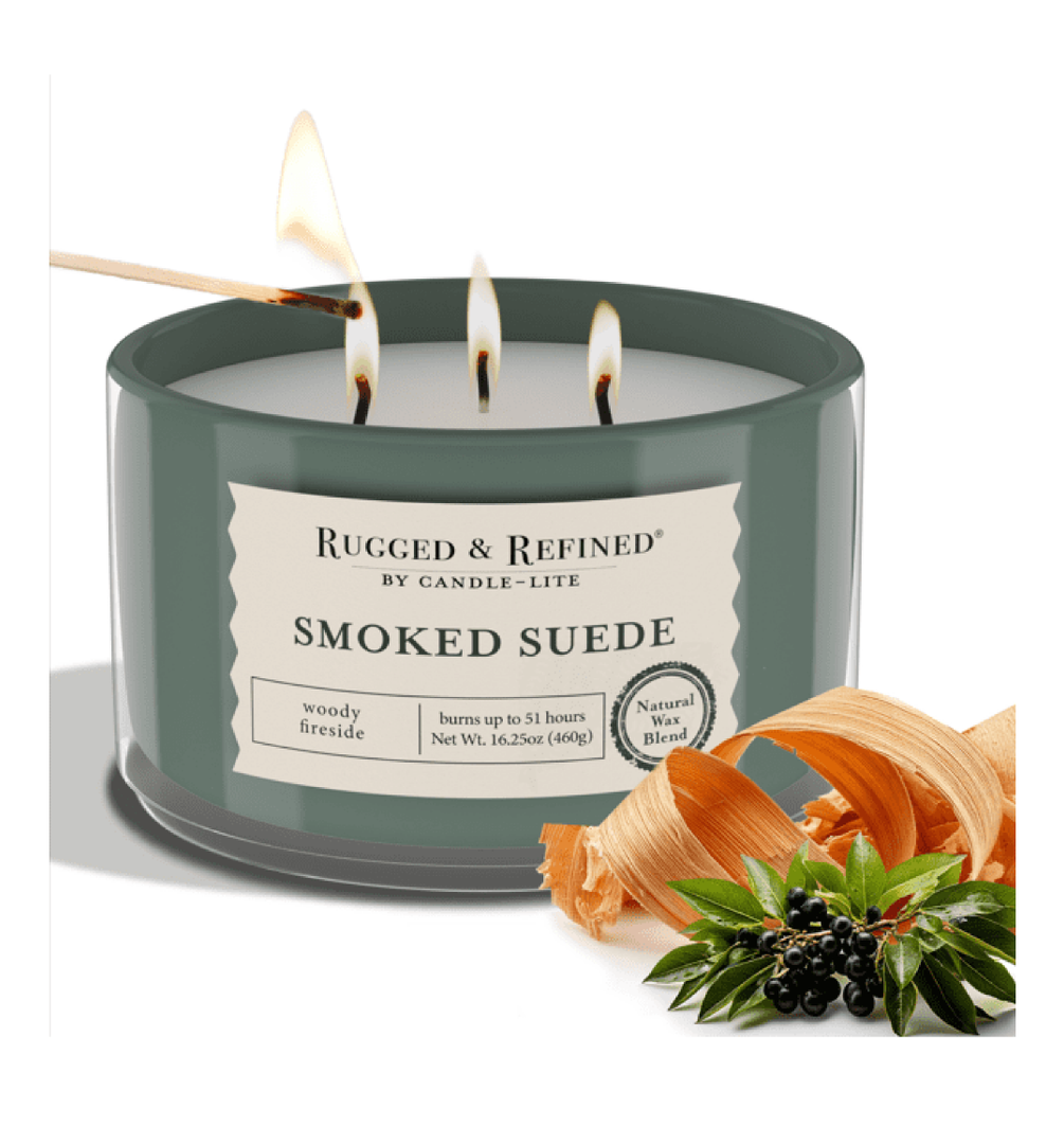 Smoked Suede Candle, 51 Hours Of Burning Time 16.25 OZ