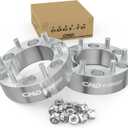 6x5.5 Wheel Spacers Forged 2 Inch (50mm)Compatible For GMC Jimmy C15 K15 K1500 K1500 Suburban, Chevy Blazer K1500, For Jeep Cherokee, International Scout (2pc 108mm 7/16-20 Studs) 6x139.7 Spacer (Silver)