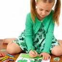 Toddler Girl Sleeveless Dresses and Long Sleeve Ruffle Cardigan 2 Piece Fall Outfits for 2-8T (Green)