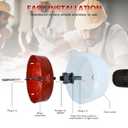 4 Hole Saw for Recessed Lights, 4Inch Hole Cutter with Dust Bowl Catcher for Led Recessed Lighting 4 Inch and Wood Metal Drywall, Bi-Metal Construction