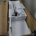 Seang Standing Desk with Adjustable Height, Electric Stand Up Desk 55x24 Inch for Home Office, Studio, Computer Workstation, White