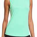 baleaf Workout Tank Tops for Women Sleeveless Running Athletic Loose Fit Yoga Tops Active Shirts Sports Gym Exercise (White, XS)