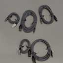 etguuds USB A to USB C Cable 5-Pack (3/3/6/6/10 ft), Fast Charging Type C Charger Cord for iPhone 17 16 15 Pro Max Plus Air, Samsung Galaxy S25 S24 S23 S22 S21 S20 A56 A17 A16, Pixel, Moto G, Gray